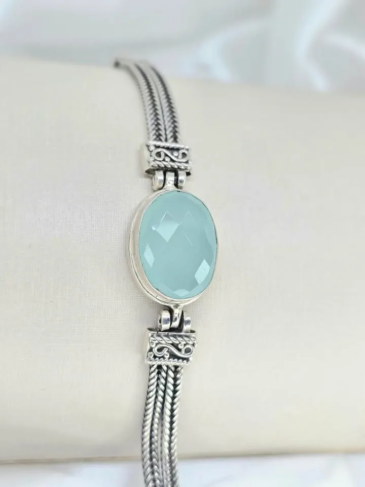 Pulseira calcedonia 