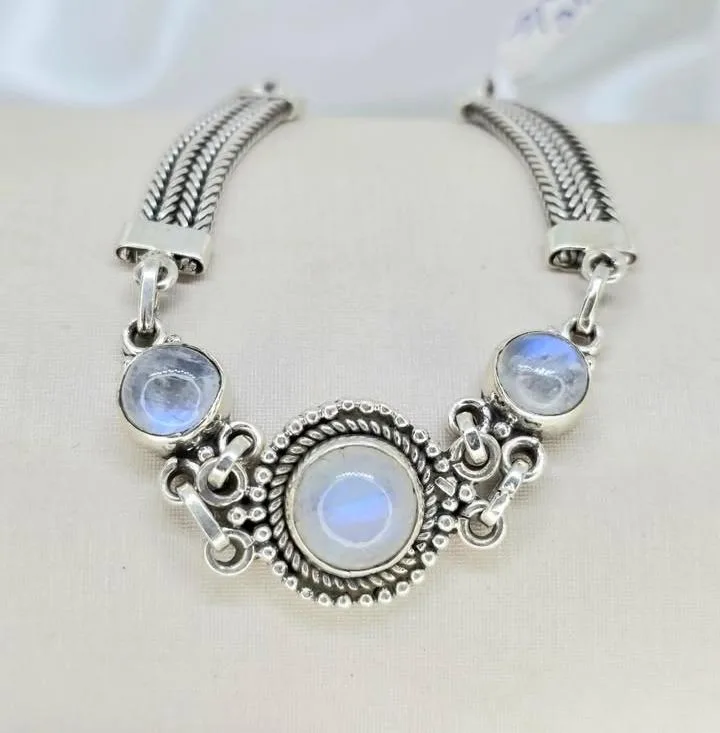 Pulseira 3 pedras da lua
