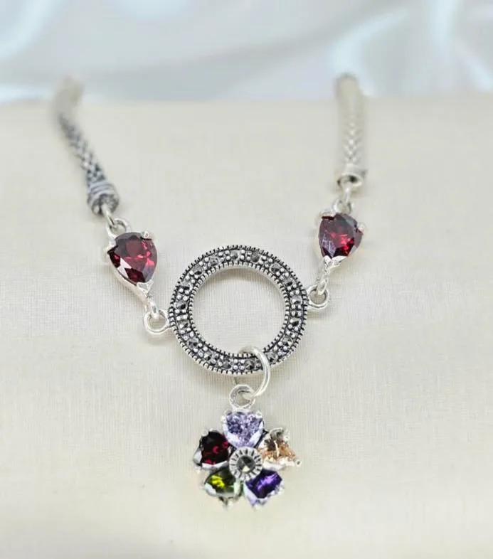 Pulseira tailandesa pedras sortidas