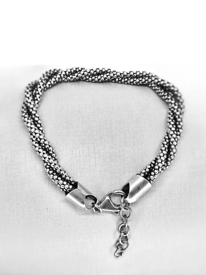 Pulseira trança de pipoca