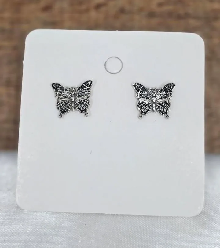 Brinco boho borboleta maciça