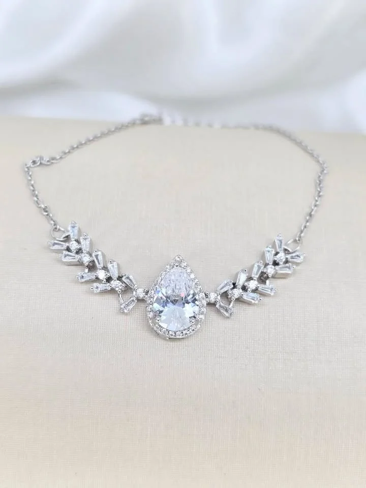 Pulseira gota de moissanite inspiração Vivara 