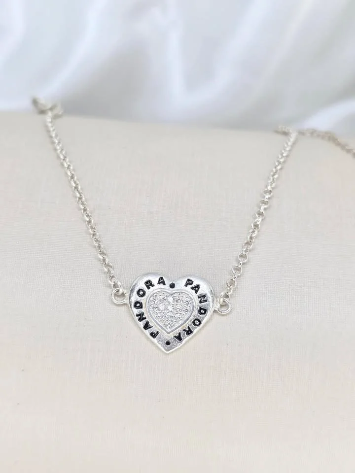 Pulseira Coração timbrado Pandora 