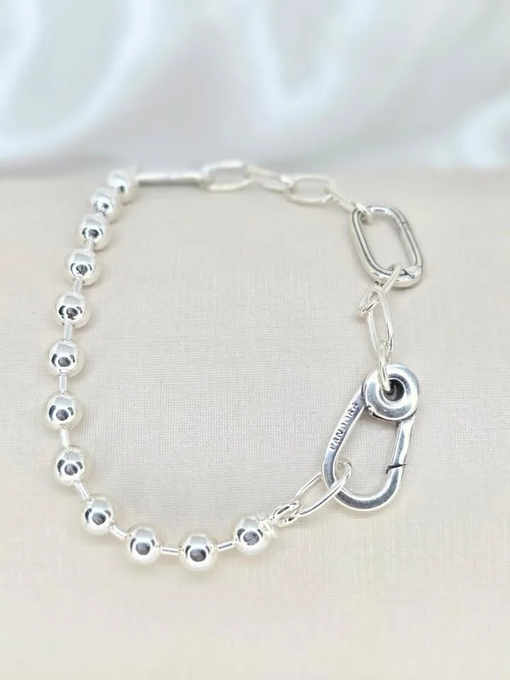 Pulseira meio a meio Pandora 