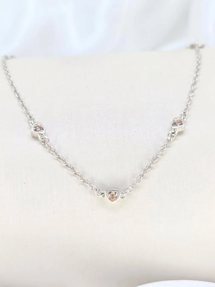 Pulseira mini corações 
