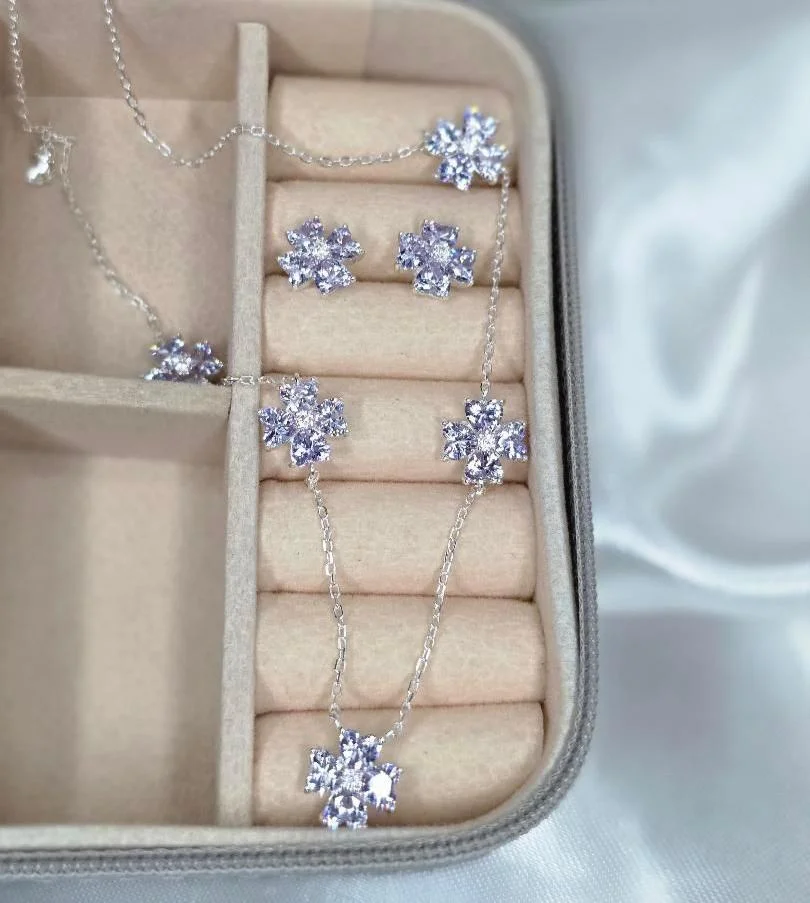 Conjunto trevos de lavanda 