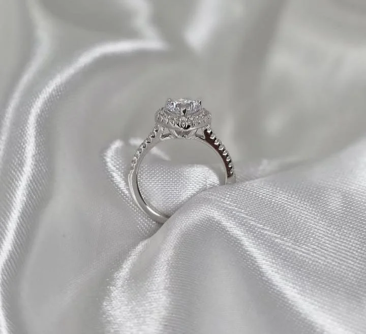 Anel coração moissanite - foto 2