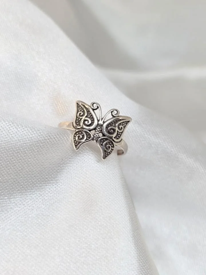 Anel borboleta boho