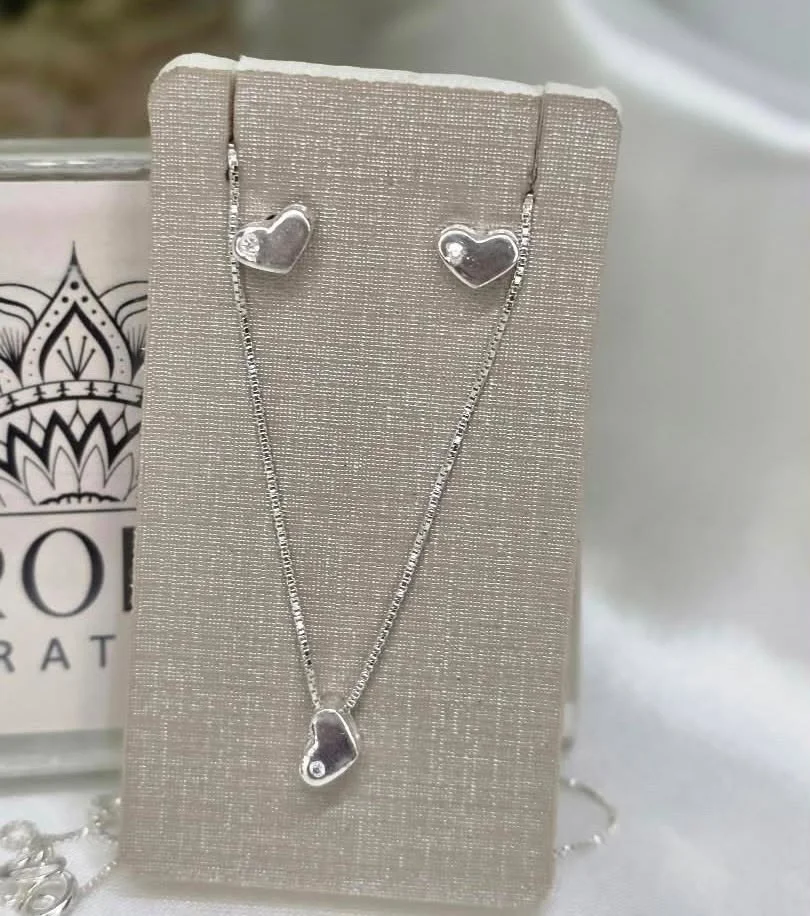 Conjunto de coração liso