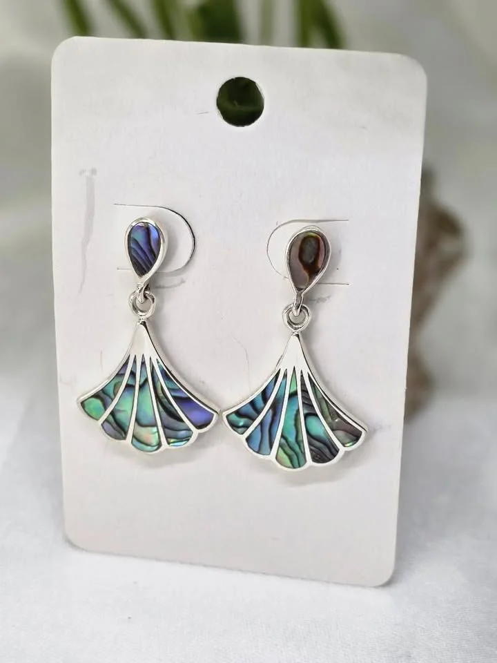 Brinco leque de abalone 